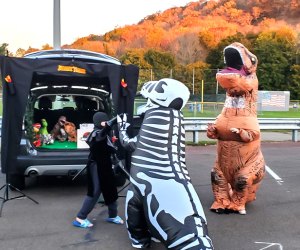 See inflatables, decorated vehicles, and helpful ninjas at these CT trunk-or-treats. Photo courtesy of the East Haven Rotary Club