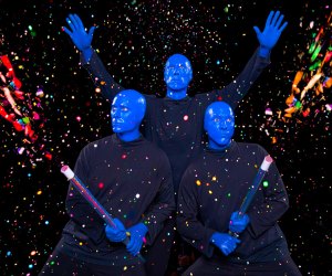 New Year's Eve Performance photo courtesy of the Blue Man Group