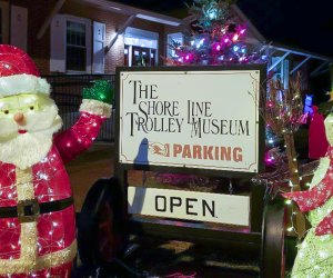 All aboard for Christmas fun in Connecticut in 2024! Photo courtesy of The Shore Line Trolley Museum 