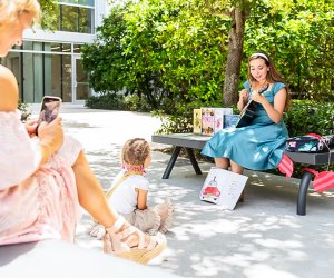 Bond over art at Family Day at the Institute of Contemporary Art Miami. Photo courtesy of the event