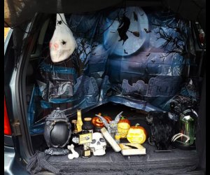 You can trick-or-treat spooky and scary trunks across Connecticut this Halloween. Photo courtesy of the Granby Police Department