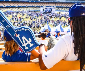 Root for the home team! Dodgers FanFest photo courtesy of Major League Baseball.