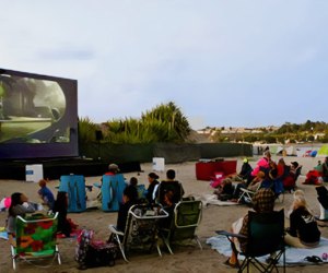 Watch a movie on the beach! Photo Courtesy of Newport Dunes Waterfront Resort