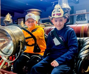 Get on board with family fun at free museums near Boston and in the city! Photo courtesy of the Boston Fire Museum