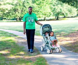 The whole family can explore the outdoors with the top stroller-friendly hikes in Boston and beyond. Francis William Bird Park photo courtesy of the The Trustees