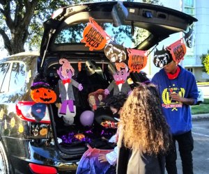Go from car to car gathering candy at trunk-or-treat events. Photo courtesy of Unity of Houston