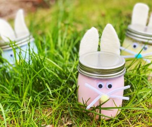 These bunny slime jars are adorable and icky. In other words, kids adore them. Photo by the author