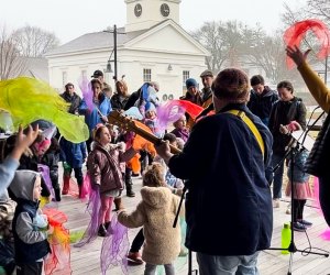 Mystic is hosting some kid-friendly daytime New Year's celebrations! Kids Countdown photo with the BenAnna Band courtesy of the Mystic Seaport Museum