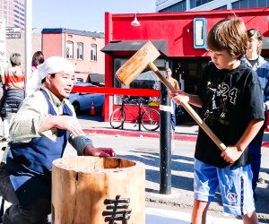 Traditional mochi pounding is part of the 2023 Oshogatsu Family Festival. Photo courtesy of Japanese City, Facebook