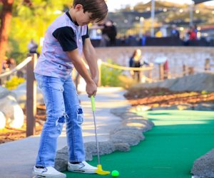 Take the kids for a round of mini golf. Order pizza at the end, and it's a party! 