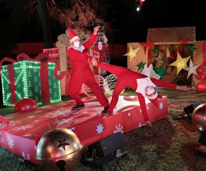 Elf on the Shelf’s Magical Holiday Journey is a theatrical  drive-thru experience at the Fairplex in Pomona. Photo by Alex J. Berliner/ABImages
