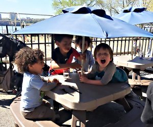 Kids get their own special tables at Ellington in the Park. Photo by Shira Kronzon.