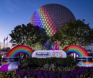 Celebrate the creation of art and cuisine at EPCOT International Festival of the Arts. Photo courtesy of Disney