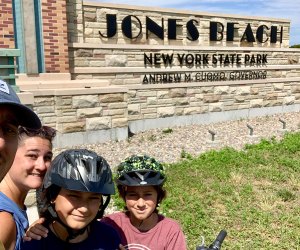 greenway family on bikes