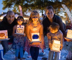 The Water Lantern Festival returns to the harbor in Jersey City's Liberty State Park at month's end. Photo courtesy of the event