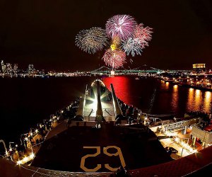 Climb aboard the Battleship New Jersey for the best view of New Year's Eve fireworks. Photo courtesy of Battleship New Jersey
