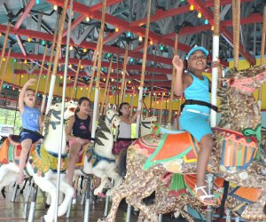 Flushing Meadows Corona Park with children's carousel
