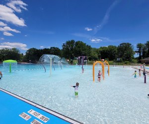 Splash pad attraction at Franklin D. Roosevelt State Park Pool