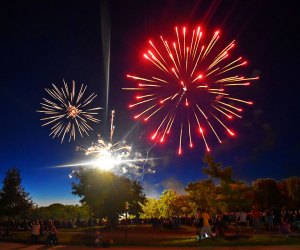 A Fourth of July fireworks display in Valparaiso. Photo courtesy of Valparaiso Parks & Recreation