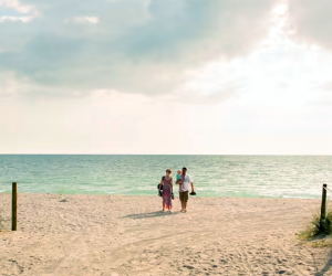 family on the beach at Captiva Island Florida best beaches destinations