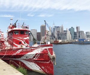 Ride on a Vintage NYC Fireboat That's Floating Art See the city skyline from a historic NYC fireboat with a new look.