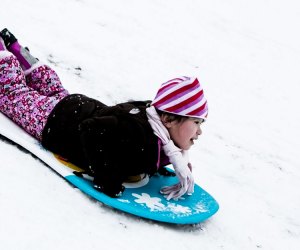 Chicago Winter Suburbs Sledding Hills Snowy Fun