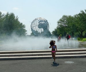 Play fountains in NYC Fountain of the Fairs