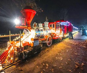 Polar Express train ride near Chicago.