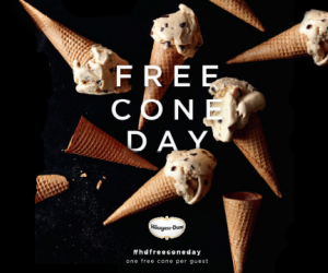 Haagen-Dazs celebrates Free Cone Day May 9