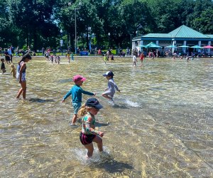 Cool off in summer 2025 at Boston's splash pads and water playgroundsFrog Pond Spray Pool photo courtesy of Boston Parks & Recreation