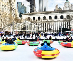 bumper cars in bryant park