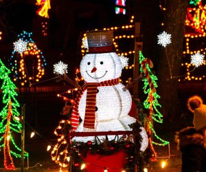 A Frosty Fest features a drive-thru display of holiday lights and animations with music, actors, and animatronics! Photo courtesy of the fest
