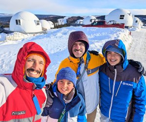 2TravelDads on a journey in Fairbanks, Alaska at Borealis Camp. Photo courtesy 2 Travel Dads 