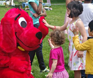 You never know who you'll meet at the Gaithersburg Book Festival. Photo courtesy of National Park Trust