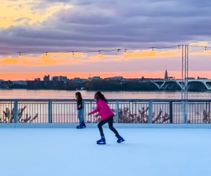 Enjoy ice skating with views of the Potomac at Gaylord National Resort. Photo by Jennifer Marino Walters 
