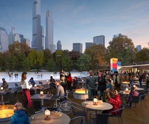 Rendering of dining area at Wollman Rink