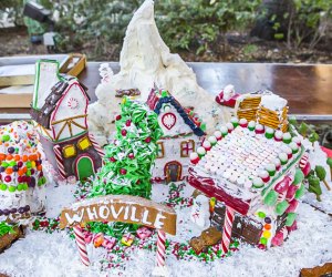 Join a gingerbread build-off this weekend in Levy Park. Photo courtesy of the Architecture Center Houston
