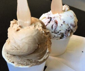 Ginger's Divine Ice Creams storefront near the Beverly Center: new flavors every season