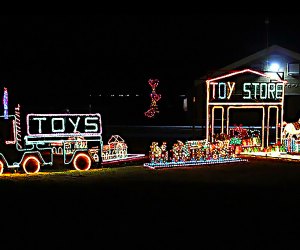 Things To Do 0n Long Island this Weekend: Dickens Festival, Laurie Berkner, Tree Lightings Thrill to the Girl Scouts Of Suffolk County's Holiday Light Show. Photo courtesy of Mass Mutual of Greater Long Island