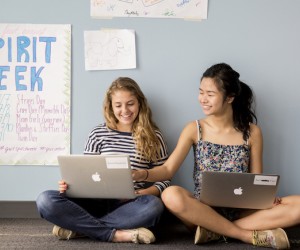 High school girls (and non-binary kids) interested in computer science are encouraged to apply. Photo courtesy Girls Who Code