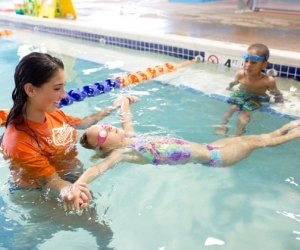 Goldfish Swim School's Jump Start program gets kids water ready in a hurry. Photo courtesy of the school