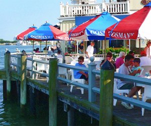 Dine on the dock at Gosman's