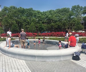 Splash pads and play fountains in NYC Governors Island