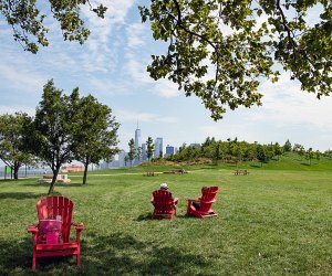 Enjoy the wide-open spaces of Governors Island's 172-acres of parkland beginning Wednesday, July 15. Photo by Julienne Schaer/courtesy of The Trust for Governors Island 