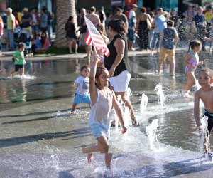 Families can splash, picnic, and enjoy Fourth of July festivities at Grand Park. Photo courtesy of Grand Park/The Music Center