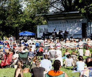Set up a picnic in the grass and enjoy music at Great Jazz on the Great Hill.  Photo courtesy of the festival