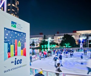 It's opening weekend for Discovery Green's ice skating rink. Photo courtesy of Discovery Green.