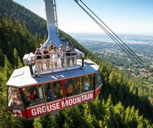 Take the aerial tram for a special view of the city. Photo courtesy of Grouse Mountain