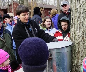 Learn all about maple sugaring at the Great Swamp Outdoor Education Center. Photo courtesy of the park