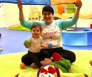 Get ready for gym time, music, and fun at a Gymboree class. 